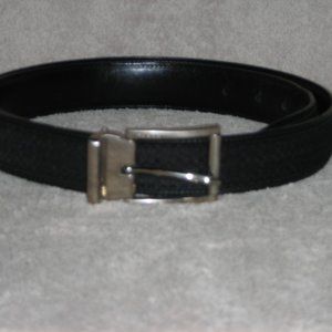 COACH SIZE 40 LEATHER SIGNATURE BLACK BELT